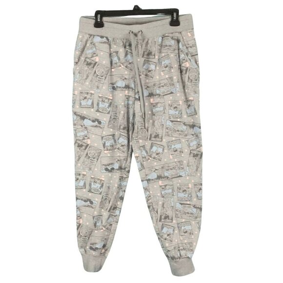 Disney Sleepwear Winnie the‎ Pooh Bear Light Grey Heather Lounge Pants, Medium - Picture 1 of 7